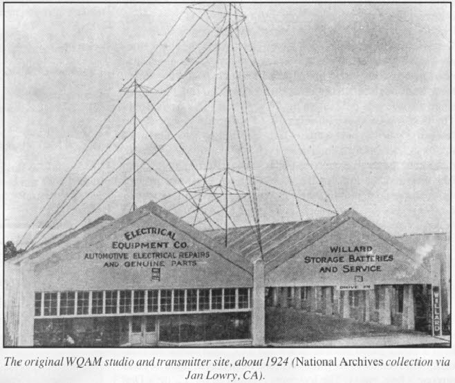 WQAM's 1924 Transmitter