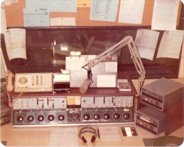 WQAM DJ Studio Console, 1975